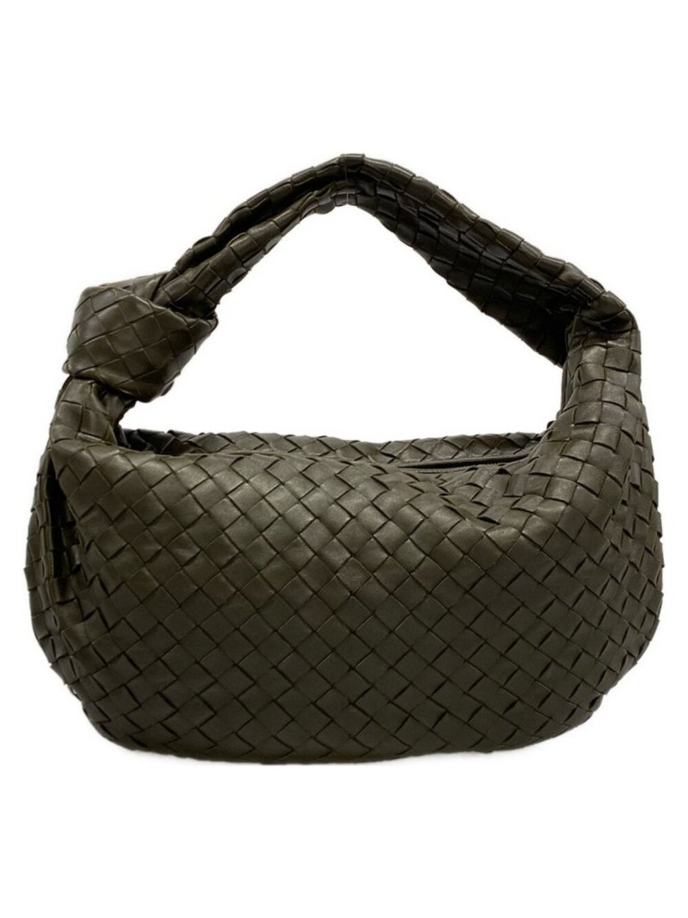 Bottega Veneta Handbag Small the Jodie Khaki Leather